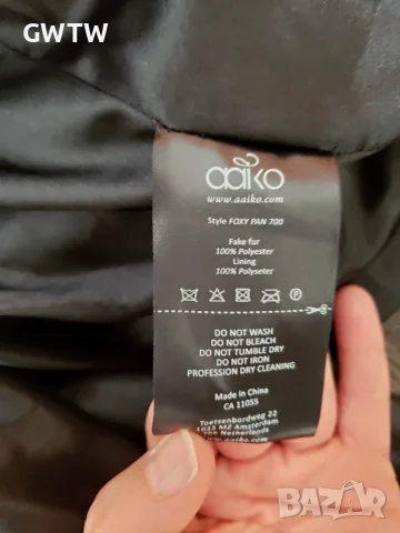 AAIKO пухкаво палто, снимка 5 - Палта, манта - 56403589