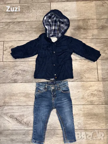 Яке George, дънки слим фит, снимка 3 - Бебешки якета и елеци - 48620032