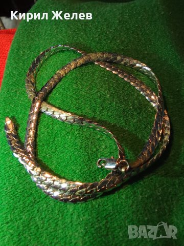 ПОСРЕБРЕН СТИЛЕН ЛАНЕЦ от БЛАГОРОДНА НЕРЪЖДАЕМА СТОМАНА ВЕРИЖКА КЛАСИЧЕСКА ЗДРАВА ПЛЕТКА 27951, снимка 3 - Колиета, медальони, синджири - 37114958