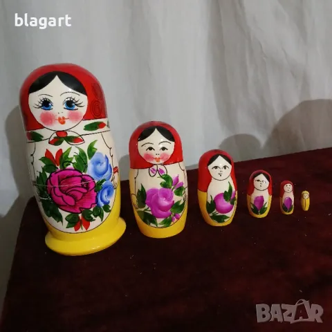 кукла,матрьошка 6-ца-Русия, снимка 3 - Кукли - 49070828