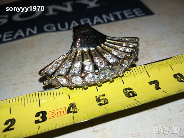 ГОЛЯМ ПРЪСТЕН С КАМЪНИ 0107230717, снимка 15 - Колекции - 41409592
