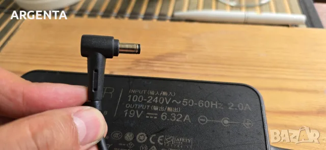 Оригинално зарядно за лаптоп ASUS 120W (19V / 6.32A) – букса 5.5 x 2.5 мм (БЕЗ ПИН), снимка 3 - Захранвания и кутии - 56040082