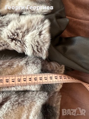 Страхотно яке естествена кожа и чинчила, снимка 7 - Якета - 44290603