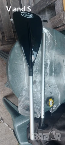 регулируемо гребло за падъл борд - алуминиево плаващо, леко и издръжливо за пътуване, снимка 3 - Водни спортове - 50739082