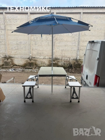 Сгъваем комплект за къмпинг - маса с 4 вградени стола, снимка 15 - Други стоки за дома - 53776671