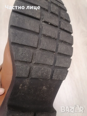 43 н. Естествена кожа мъжка ботуши, стелка 28 см, снимка 4 - Мъжки ботуши - 53092472