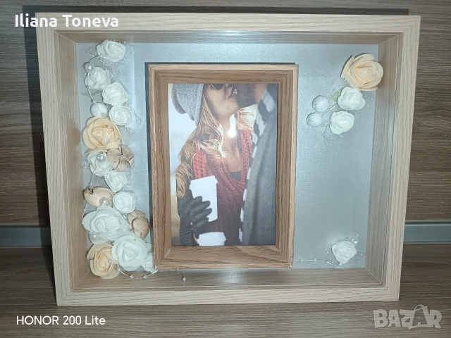 Светеща 3Д рамка подарък за Осми Март/Рожден ден, снимка 2 - Декорация за дома - 53411735