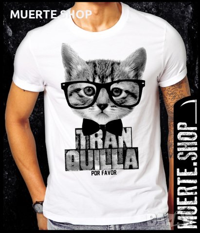 Тениска с щампа TRANQUILLA CAT, снимка 1