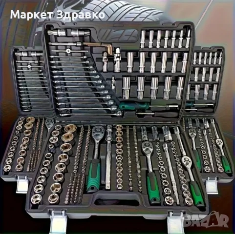 Многофункционален Комплект 216 части за Ремонт на Автомобили, снимка 9 - Други инструменти - 50604056