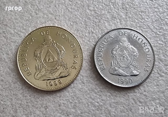 Монети. Хондурас . 10 и 50 центавос.  1990,1999 година., снимка 7 - Нумизматика и бонистика - 41793299