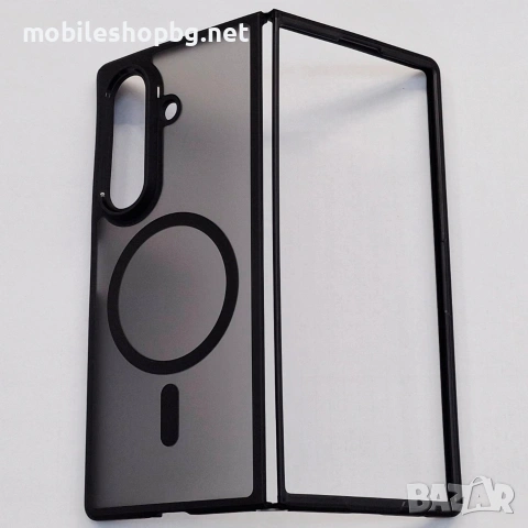 Samsung Galaxy Z Fold 7 калъф MagSafe черен мат полупрозрачен, снимка 6 - Калъфи, кейсове - 53509444
