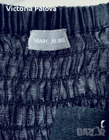 Луксозна черна рокля Marc Aurel, размер 40 (L) - от висок клас немачкаем лен, снимка 6 - Рокли - 56049165