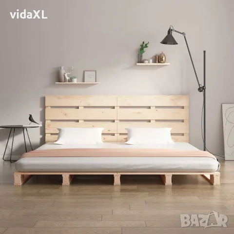 vidaXL Рамка за легло без матрак 200x200 см масивна чамова дървесина, снимка 3 - Спални и легла - 56146601