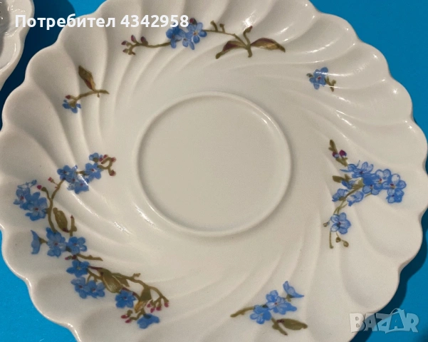 Винтидж порцеланови чаши за кафе Haviland Limoges – Франция. 1925-1935 г., снимка 5 - Антикварни и старинни предмети - 53758817