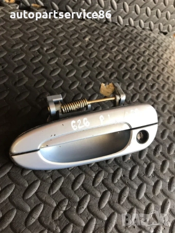 Външна дръжка за предна лява врата син цвят RHD за Mazda 626 (1998-2001), снимка 2 - Части - 53705352