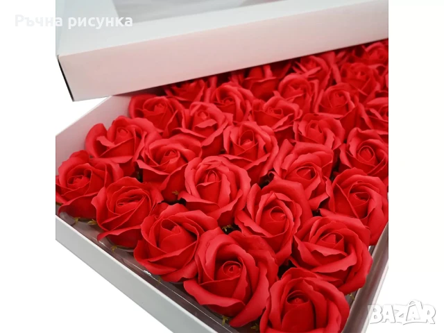 Кутии на едро рози и карамфили от сапун, снимка 1