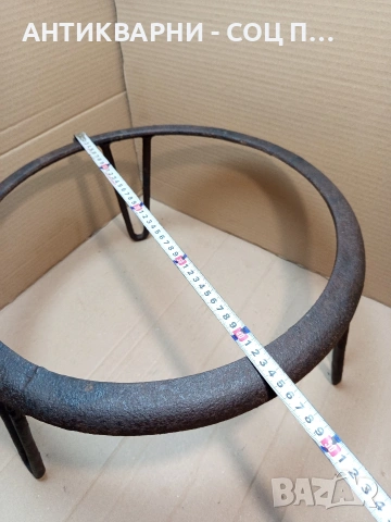 Стар Голям Ръчно Изработен Масивен Саджек Пиростия За Огнище. 4.400кг. НОМЕР 1708., снимка 10 - Антикварни и старинни предмети - 53818402