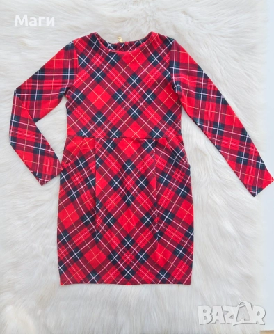 Детска карирана рокля H&M 8-10 години , снимка 6 - Детски рокли и поли - 52385323