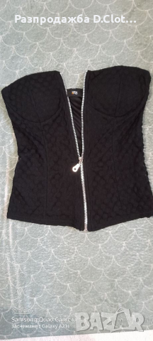 Черно бюстие с подплънки S, снимка 3 - Корсети, бюстиета, топове - 36442182