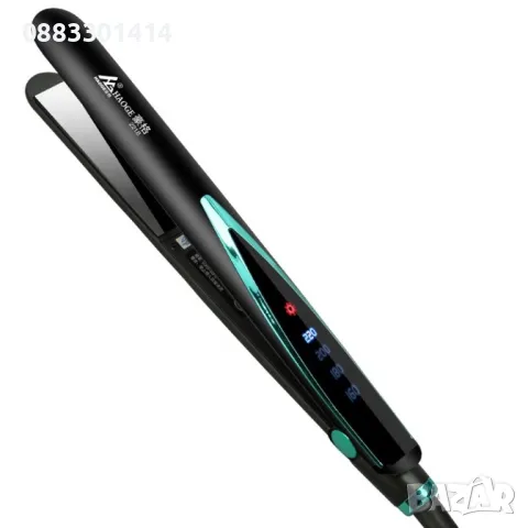 Преса за изправяне на коса с турмалинови керамични плочи, снимка 6 - Преси за коса - 47301232