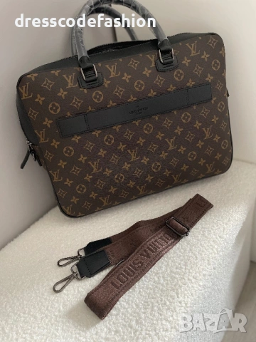 Кожена чанта за лапто и документи, снимка 2 - Чанти - 53813637