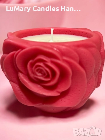 Свещ “ Роза”, снимка 7 - Декорация за дома - 53223198