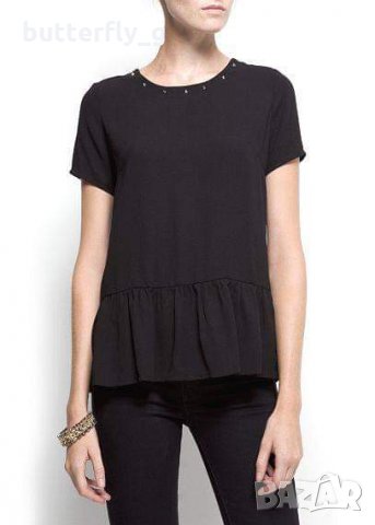 MANGO нов топ с шипчета XS/S, снимка 2 - Корсети, бюстиета, топове - 36008013