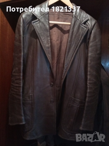 Мъжко кожено яке , снимка 7 - Якета - 52900568