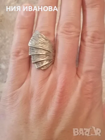 Бижута от метал - обеци, пръстени и висулка, снимка 5 - Обеци - 48667040