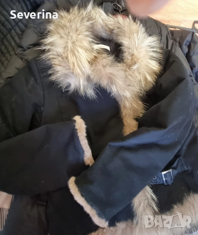 LALTRAMODA* Късо яке с естествен косъм , снимка 7 - Якета - 52431394