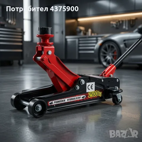 Хидравличен крик тип "Крокодил" 2.5T – 2500 кг, нисък профил, повдигане 80–359 мм, снимка 8 - Аксесоари и консумативи - 56155346