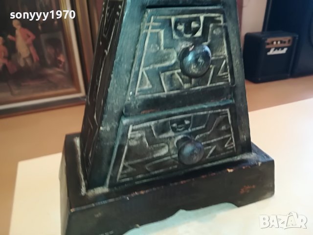 ПИРАМИДА 30Х22Х13СМ-ДЪРВО АНТИК 2003231151, снимка 9 - Антикварни и старинни предмети - 40067320