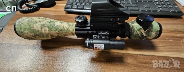 оптика от въздушна пушка 4-12x50, снимка 2 - Оборудване и аксесоари за оръжия - 52654896