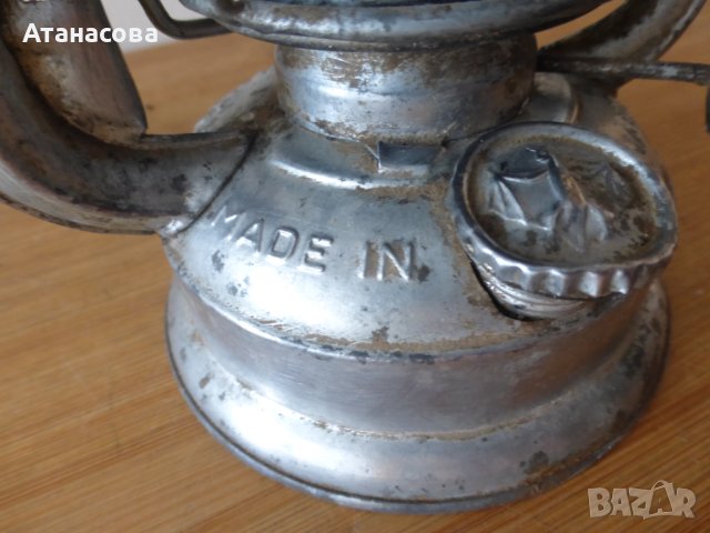 Стар немски фенер ВАТ №158, снимка 6 - Антикварни и старинни предмети - 41105202