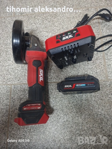 Продавам акумолаторен ъглошлайф SKIL 125m.m 18V., снимка 3 - Ъглошлайфи - 53519003