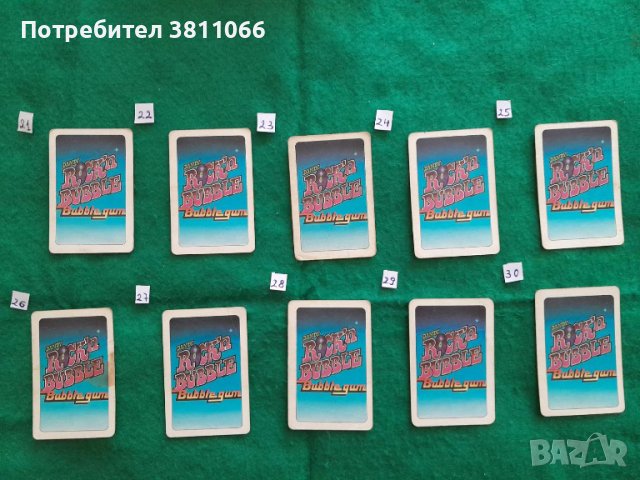 RockBubble Gum cards/ Колекционерски карти с рок звезди от 1986, снимка 2 - Колекции - 44810926