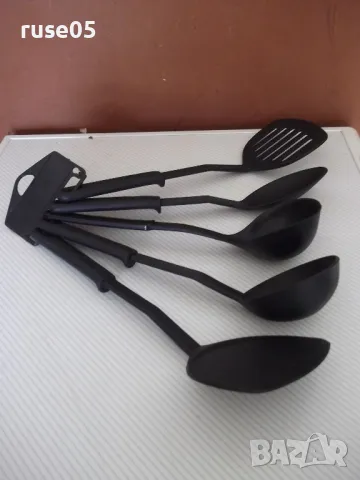 Комплект от 5 бр. прибора за готвене, снимка 5 - Прибори за хранене, готвене и сервиране - 50337415