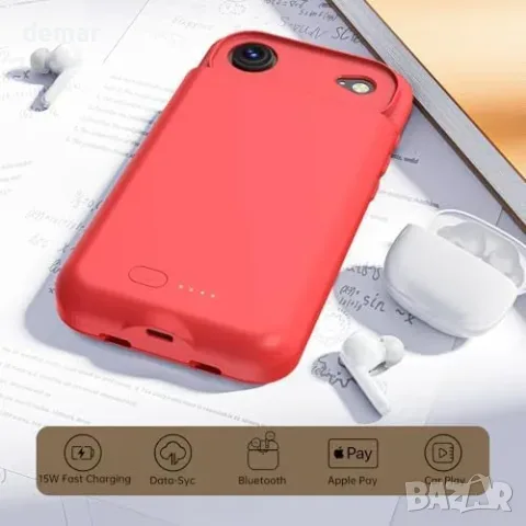 Калъф-батерия GIN FOXI за iPhone 17 AIR, 8500 mAh, снимка 4 - Външни батерии - 55777182
