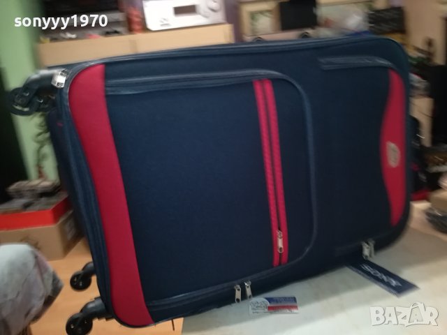 куфар с колелца-нов текстил 0908231143, снимка 3 - Куфари - 41802529