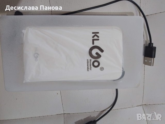 Преносима външна батерия KLGO, 6000mah, Бъpзo зapeждaнe, Бял, снимка 3 - Оригинални батерии - 38609727