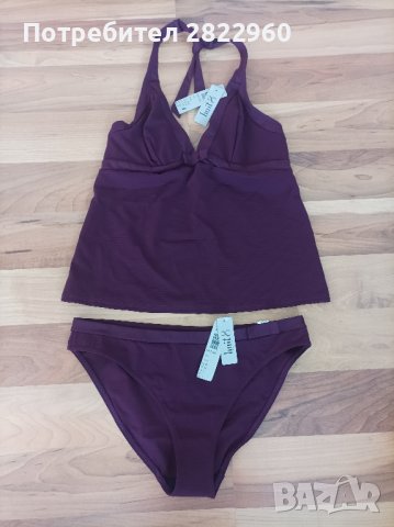 Ulla Popken/HUT голям размер бански танкини, снимка 2 - Бански костюми - 36381587