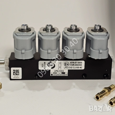 Нови! Италиански инжектори Rail 2 Ohm 4 цил. + филтър gazov injekcion, снимка 3 - Части - 53825289