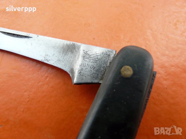  Стар немски овощарски нож KUNDE - 2 , снимка 3 - Други ценни предмети - 40691337