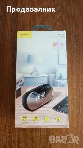 Bluetooth колонка с LED часовник и аларма Baseus Encok Wireless Speaker (E09)