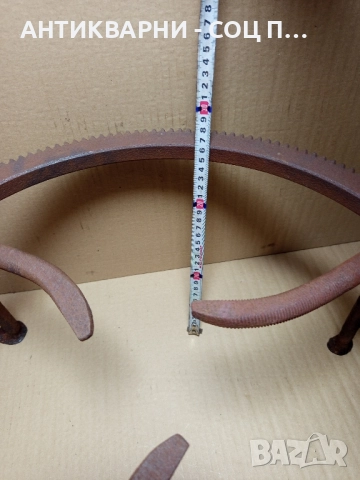 Стар Ръчно Изработен Масивен Саджек Пиростия За Огнище 9кг. , снимка 10 - Антикварни и старинни предмети - 52540087