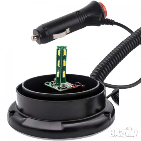 LED сигнална лампа маяк 95mm x 129mm оранжева 12 SMD LED, снимка 4 - Аксесоари и консумативи - 55865247