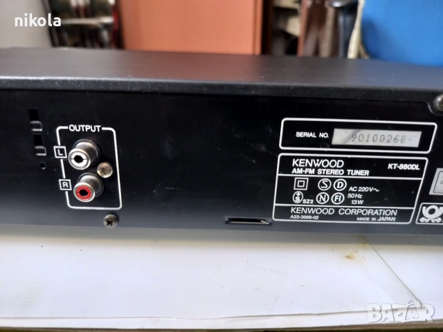 Стерео тунер KENWOOD  KT-880DL, снимка 4 - Аудиосистеми - 53661194