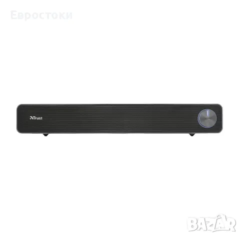 Саундбар Trust Arys PC Soundbar, високоговорител за компютър и лаптоп, 12 W, USB, метална решетка, снимка 3 - Слушалки за компютър - 50107604