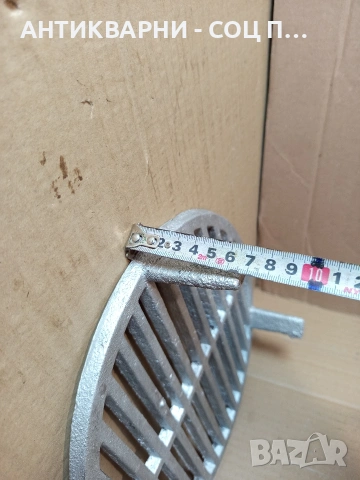 Стара Чугунена Кръгла Скара За Огнище Камини Барбекюта. НОМЕР 205., снимка 7 - Антикварни и старинни предмети - 53663303