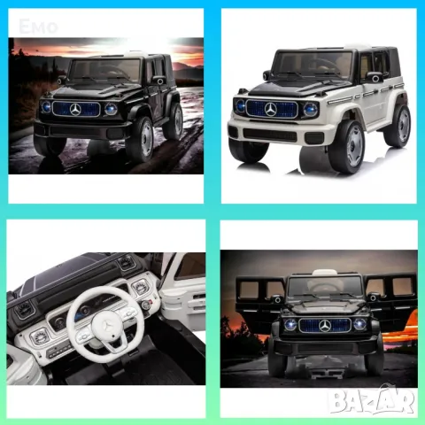 Акумулаторен джип Mercedes EQG Electric G-Class 12V с отварящи се врати меки гуми 4x4
